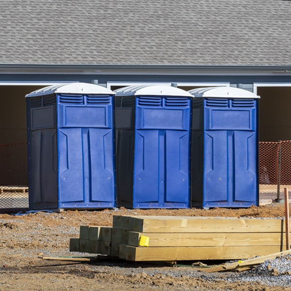 what is the expected delivery and pickup timeframe for the portable restrooms in Maple Valley